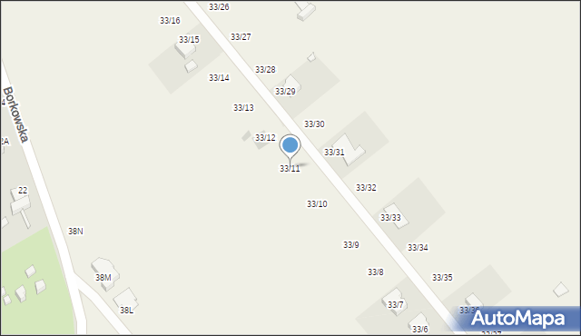 Wojciechówka, Wojciechówka, 33/11, mapa Wojciechówka