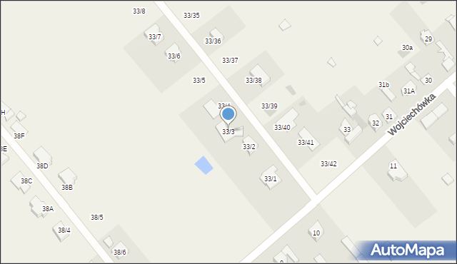 Wojciechówka, Wojciechówka, 33/3, mapa Wojciechówka