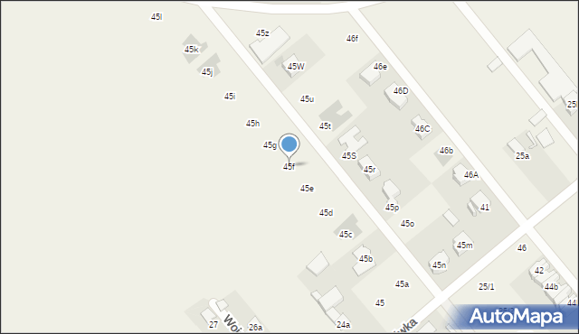 Wojciechówka, Wojciechówka, 45f, mapa Wojciechówka