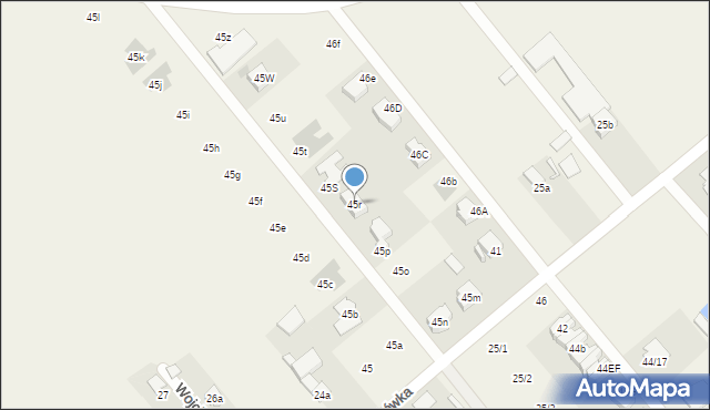 Wojciechówka, Wojciechówka, 45r, mapa Wojciechówka