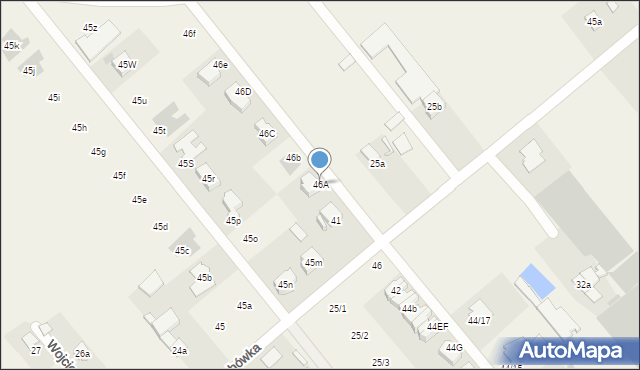 Wojciechówka, Wojciechówka, 46A, mapa Wojciechówka
