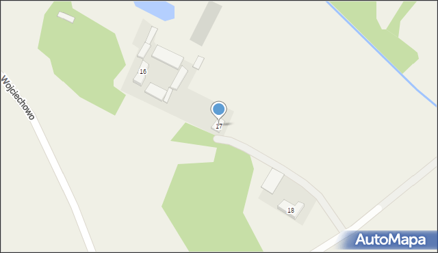 Wojciechowo, Wojciechowo, 17, mapa Wojciechowo