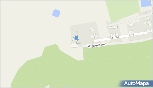Wojciechowo, Wojciechowo, 7/1, mapa Wojciechowo