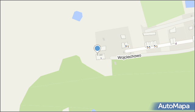 Wojciechowo, Wojciechowo, 7/2, mapa Wojciechowo