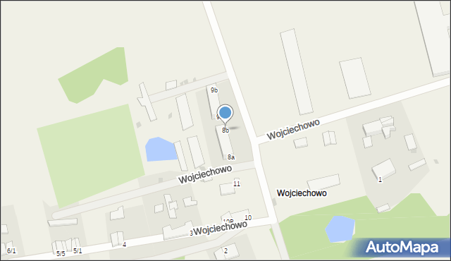 Wojciechowo, Wojciechowo, 8b, mapa Wojciechowo