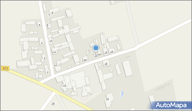 Wojciechowo, Wojciechowo, 14, mapa Wojciechowo
