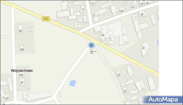 Wojciechowo, Wojciechowo, 25, mapa Wojciechowo