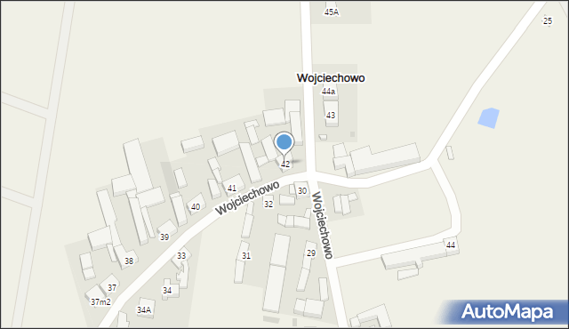 Wojciechowo, Wojciechowo, 42, mapa Wojciechowo