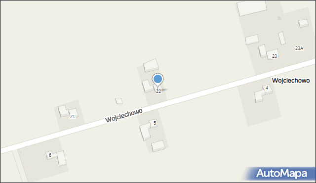 Wojciechowo, Wojciechowo, 22, mapa Wojciechowo