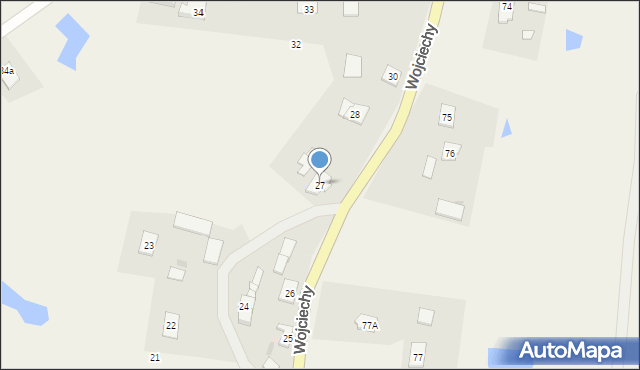 Wojciechy, Wojciechy, 27, mapa Wojciechy