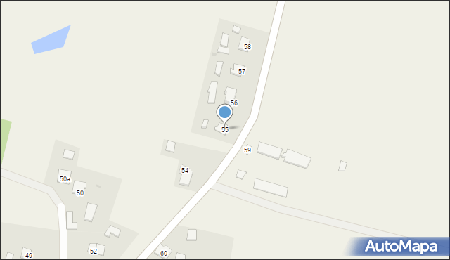 Wojciechy, Wojciechy, 55, mapa Wojciechy