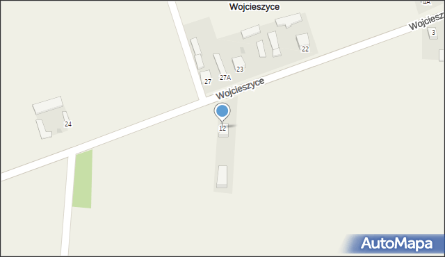 Wojcieszyce, Wojcieszyce, 12, mapa Wojcieszyce