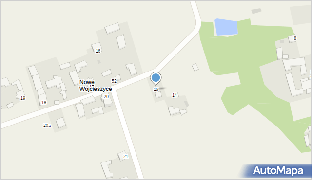Wojcieszyce, Wojcieszyce, 15, mapa Wojcieszyce
