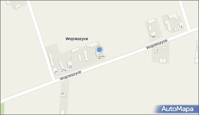 Wojcieszyce, Wojcieszyce, 22, mapa Wojcieszyce