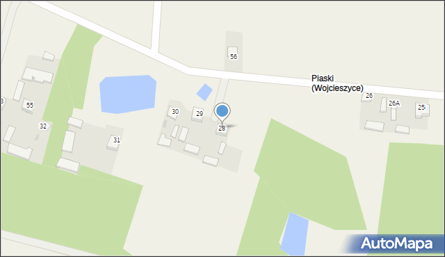 Wojcieszyce, Wojcieszyce, 28, mapa Wojcieszyce