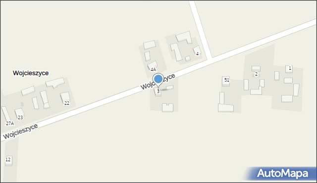 Wojcieszyce, Wojcieszyce, 3, mapa Wojcieszyce