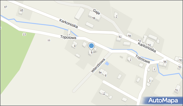 Wojcieszyce, Wojcieszyce, 207A, mapa Wojcieszyce