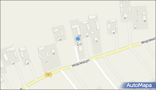 Wojcieszyn, Wojcieszyn, 31, mapa Wojcieszyn