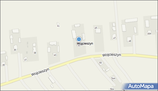 Wojcieszyn, Wojcieszyn, 43, mapa Wojcieszyn