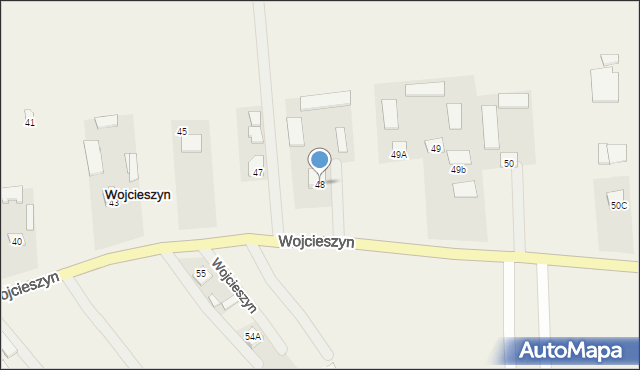 Wojcieszyn, Wojcieszyn, 48, mapa Wojcieszyn