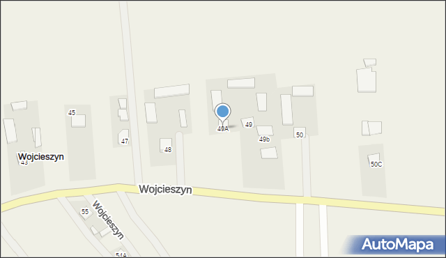 Wojcieszyn, Wojcieszyn, 49A, mapa Wojcieszyn