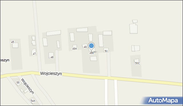 Wojcieszyn, Wojcieszyn, 49b, mapa Wojcieszyn
