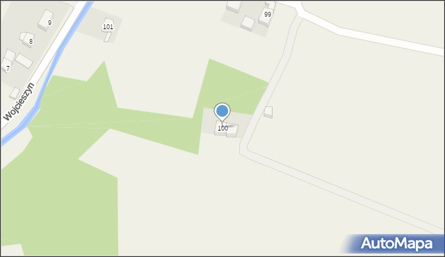 Wojcieszyn, Wojcieszyn, 100, mapa Wojcieszyn