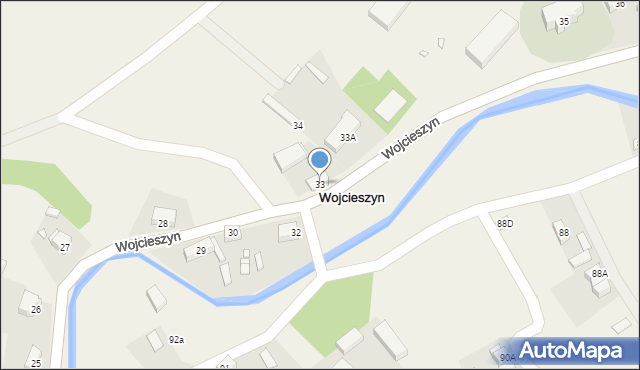 Wojcieszyn, Wojcieszyn, 33, mapa Wojcieszyn