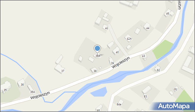 Wojcieszyn, Wojcieszyn, 39A, mapa Wojcieszyn