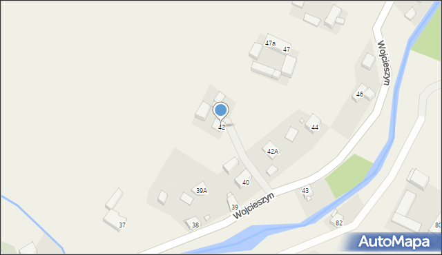 Wojcieszyn, Wojcieszyn, 42, mapa Wojcieszyn