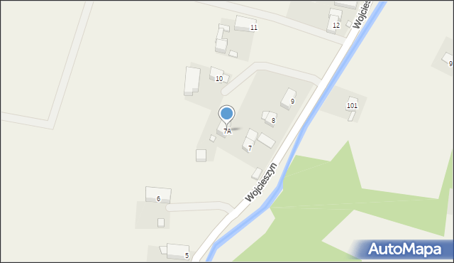 Wojcieszyn, Wojcieszyn, 7A, mapa Wojcieszyn