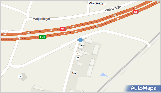 Wojcieszyn, Wojcieszyn, 25, mapa Wojcieszyn