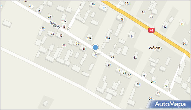 Wójcin, Wójcin, 37, mapa Wójcin