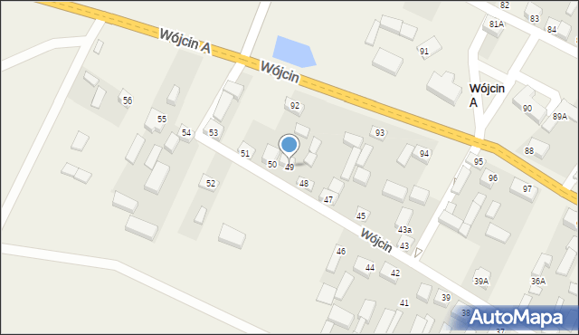 Wójcin, Wójcin, 49, mapa Wójcin