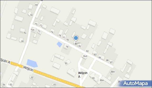 Wójcin, Wójcin, 80, mapa Wójcin
