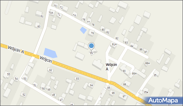 Wójcin, Wójcin, 91, mapa Wójcin
