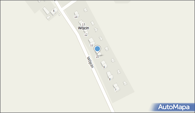 Wójcin, Wójcin, 10, mapa Wójcin