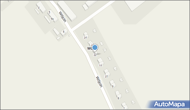 Wójcin, Wójcin, 12, mapa Wójcin