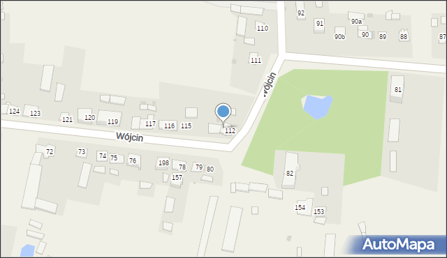 Wójcin, Wójcin, 113, mapa Wójcin