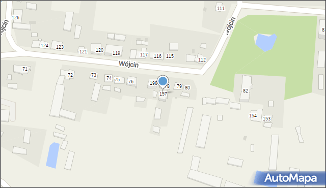 Wójcin, Wójcin, 157, mapa Wójcin