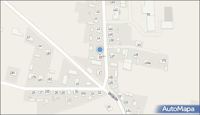 Wójcin, Wójcin, 16, mapa Wójcin