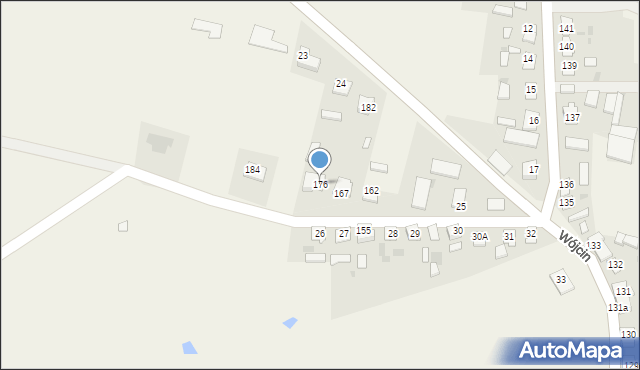 Wójcin, Wójcin, 176, mapa Wójcin