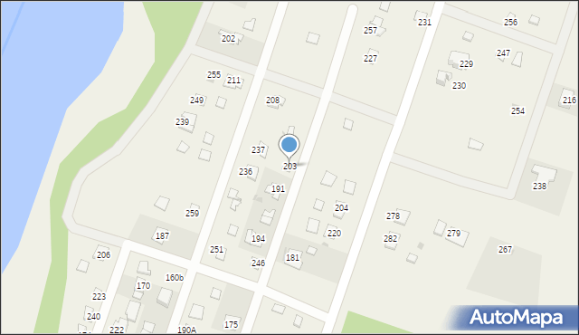 Wójcin, Wójcin, 203, mapa Wójcin