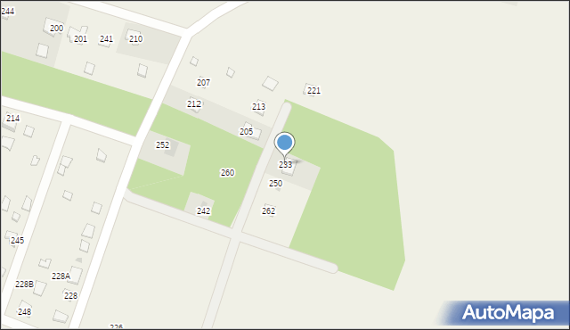 Wójcin, Wójcin, 233, mapa Wójcin