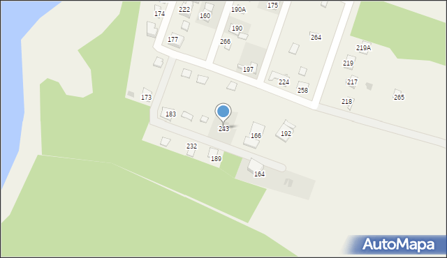 Wójcin, Wójcin, 243, mapa Wójcin