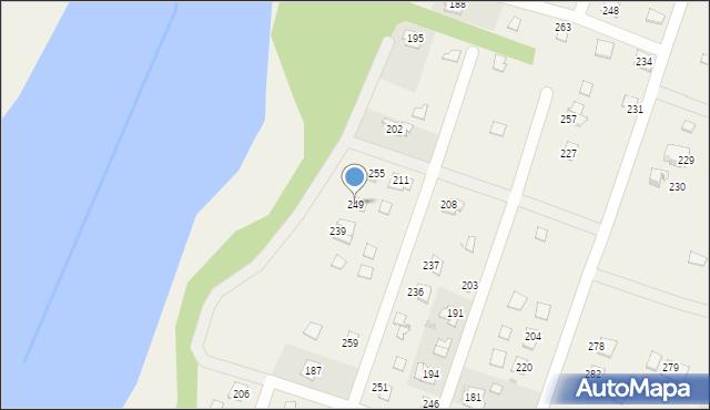 Wójcin, Wójcin, 249, mapa Wójcin