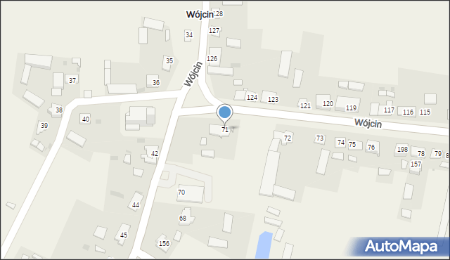 Wójcin, Wójcin, 71, mapa Wójcin