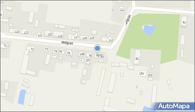 Wójcin, Wójcin, 79, mapa Wójcin