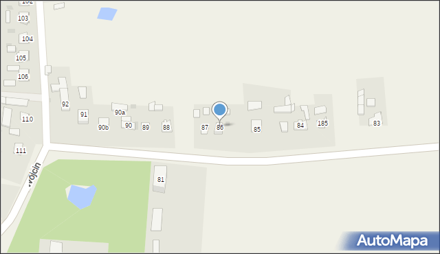 Wójcin, Wójcin, 86, mapa Wójcin