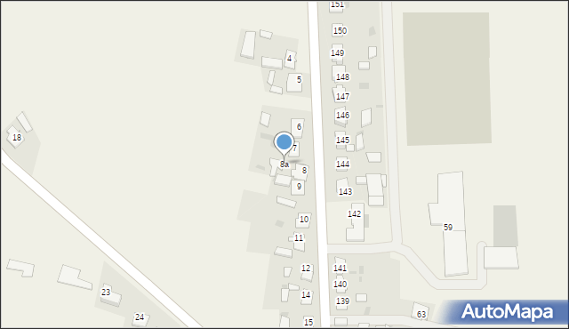 Wójcin, Wójcin, 8a, mapa Wójcin